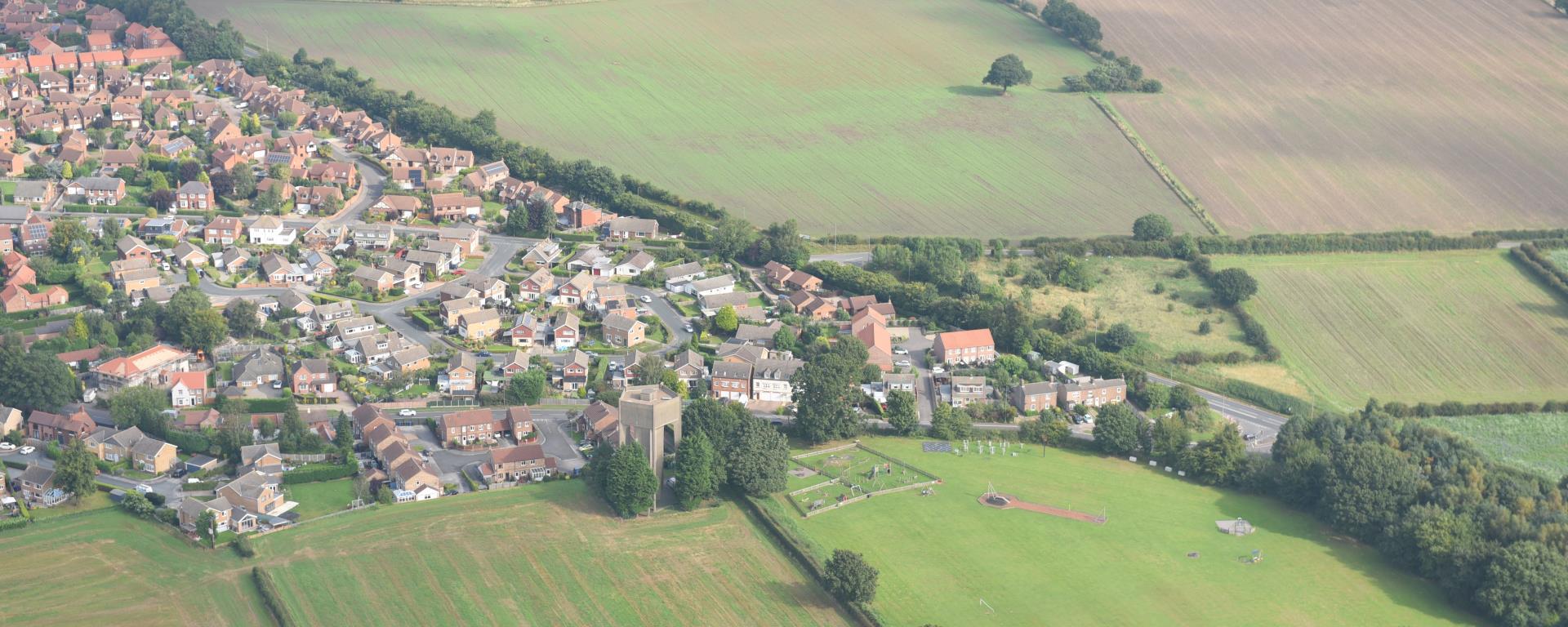 Riccall from the air